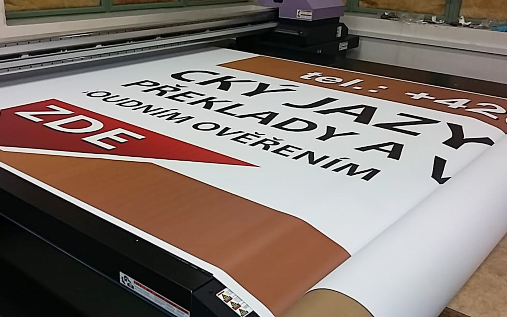 Velkoformátový tisk banner Velkoformátový tisk banner